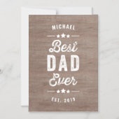 ヴィンテージ最高のパパ·エバ·ファザーズ·デイ·マグネティック·カード マグネット招待状 (正面)