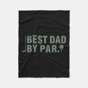 ヴィンテージ最高のパパby Par Father#39;s Day Golfing Bi フリースブランケット