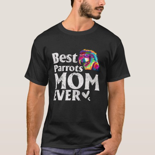 ヴィンテージ最高のパロツママ今まで色のパロツモメ Tシャツ (正面)