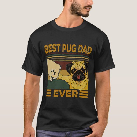 ヴィンテージ最高のプグパパエバー Tシャツ (正面)