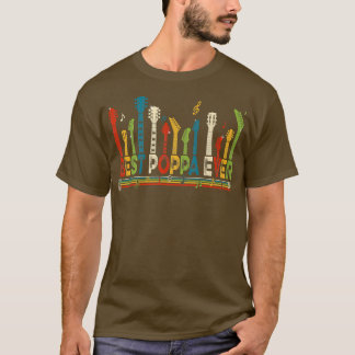 ヴィンテージ最高のポパエバーDaddy Guitar父の日 Tシャツ