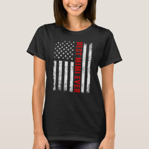 ヴィンテージ最高のミミエバーアメリカ国旗の母の日 Tシャツ