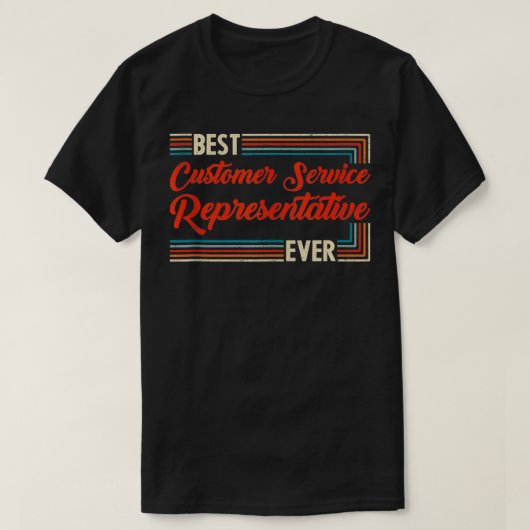 ヴィンテージ最高のレトロカスタマーサービス担当者 Tシャツ (デザイン正面)
