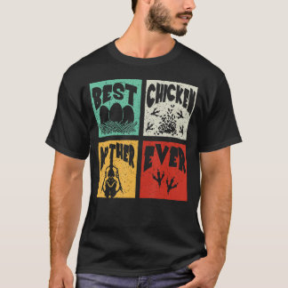 ヴィンテージ最高のレトロチキンマザーエバー農家ファム Tシャツ