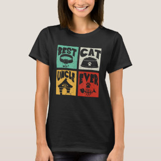 ヴィンテージ最高のレトロ猫おじさんEver Matching Owner F Tシャツ