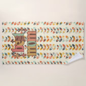 ヴィンテージ最高のレトロ ビーチタオル (正面)