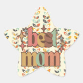 ヴィンテージ最高のレトロ 星シール (正面)