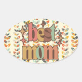 ヴィンテージ最高のレトロ 楕円形シール (正面)