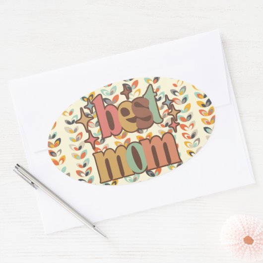 ヴィンテージ最高のレトロ 楕円形シール (封筒)