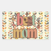 ヴィンテージ最高のレトロ 長方形シール (正面)