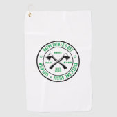 ヴィンテージ最高の名パーソナライズされたAxロゴ ゴルフタオル (正面)