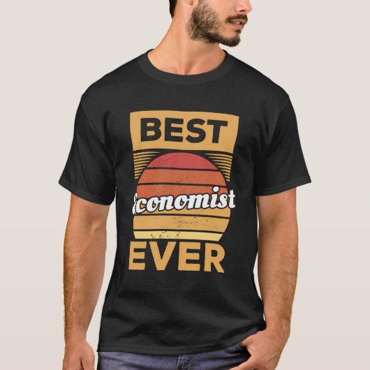 ヴィンテージ最高の経済学者 Tシャツ (正面)