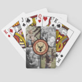 ヴィンテージ最高の鹿パパカスタム写真父の日 トランプ (裏面)