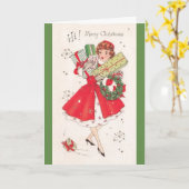 ヴィンテージ最高の-クリスマスの贈り物は君の友情、 カード (黄色い花)