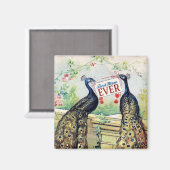 ヴィンテージ最高のPeacocks - Mom Ever マグネット (正面/裏面)