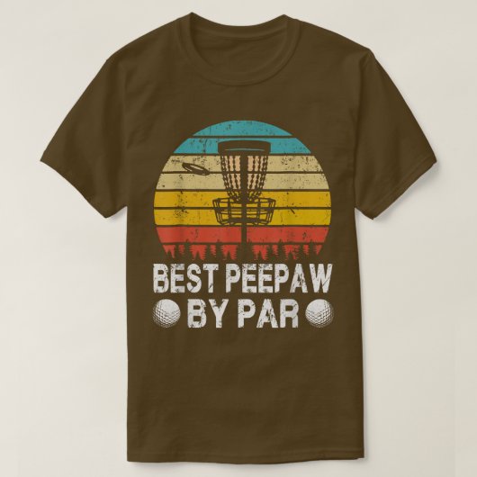 ヴィンテージ最高のPeardisk Golf Golf FatherによるPepaw Tシャツ (デザイン正面)