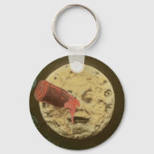 ヴィンテージ月の映画旅行静か|過去記事 キーホルダー (正面)