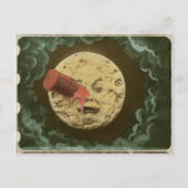 ヴィンテージ月の映画旅行静か|過去記事 ポストカード (正面)