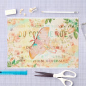 ヴィンテージ月の蛾とバラエフェメラティッシュペーパー 薄葉紙 (クラフト)