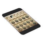 ヴィンテージ月周図 – 天月相 マグネット (右側)