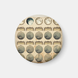 ヴィンテージ月周図 – 天月相 マグネット