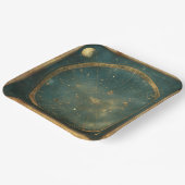 ヴィンテージ月天地図デザイン(2) ペーパープレート (傾斜あり)