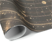 ヴィンテージ月天測図デザイン ラッピングペーパー (ロールコーナー)