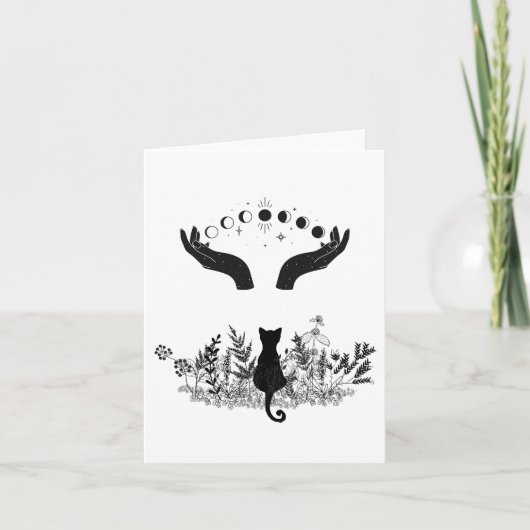 ヴィンテージ月相ネコ シーズンカード (正面)