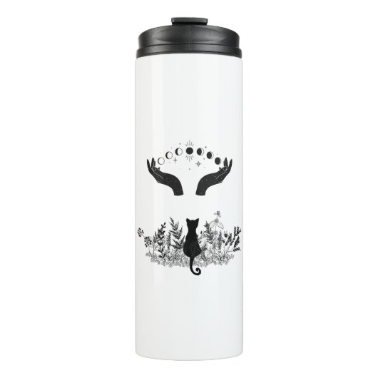 ヴィンテージ月相ネコ タンブラー (正面)