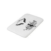 ヴィンテージ月相ネコ バスマット (アングル)