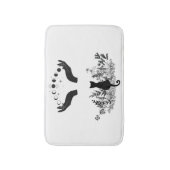 ヴィンテージ月相ネコ バスマット (正面縦)