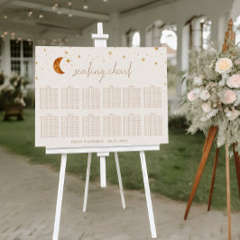 ヴィンテージ月結婚星座図 ポスター