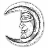 ヴィンテージ月 シール (正面)