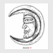 ヴィンテージ月 シール (シート)