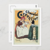 ヴィンテージ有名フランスのココア広告 ポストカード (正面/裏面)