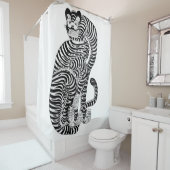 ヴィンテージ有爪虎 シャワーカーテン (インサイチュ)