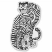 ヴィンテージ有爪虎 シール (正面)