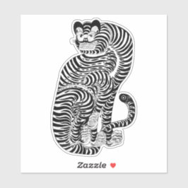 ヴィンテージ有爪虎 シール