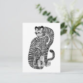 ヴィンテージ有爪虎 ポストカード (スタンド正面)