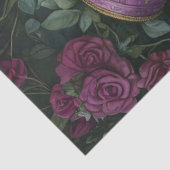 ヴィンテージ服で紫色の復活祭のウサギを分離 薄葉紙 (詳細)