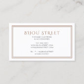 ヴィンテージ服小売業 名刺 (正面)