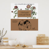 ヴィンテージ服店ポスター ポスター (キッチン)