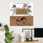 ヴィンテージ服店ポスター ポスター (ホームオフィス)