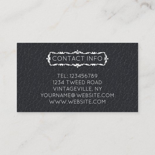 ヴィンテージ服 名刺 (裏面)