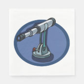 ヴィンテージ望遠鏡の天文学の熱狂的な天体観測 スタンダードランチョンナプキン (正面)