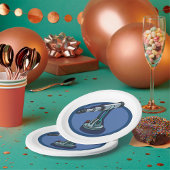 ヴィンテージ望遠鏡の天文学の熱狂的な天体観測 ペーパープレート