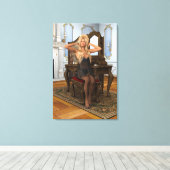 ヴィンテージ朝 キャンバスプリント (インサイチュ (ウッドフロア))