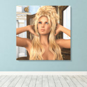 ヴィンテージ朝 キャンバスプリント (インサイチュ (ウッドフロア))