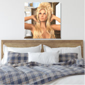 ヴィンテージ朝 キャンバスプリント (インサイチュ (寝室))