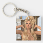 ヴィンテージ朝 キーホルダー (正面)